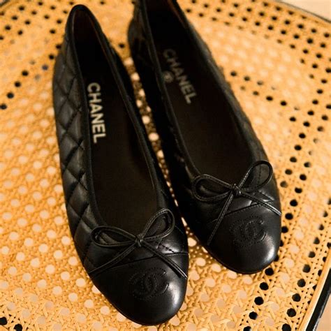 chanel ballerinas 40|Chanel ballerina flats black.